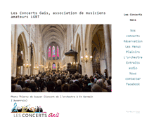 Tablet Screenshot of lesconcertsgais.fr